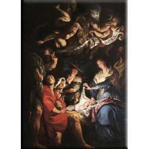 Adoration of the Shepherds 11x16 Streched Canvas Art by Rubens, Peter 