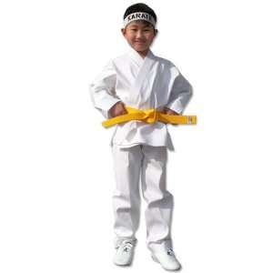 White Light Weight Karate Uniform Size 0000 to 8  Sports 