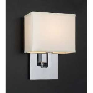 18194/CFL PC Off White Fabric Shade Dream Wall Sconce 