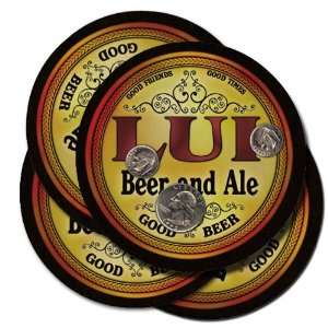  Lui Beer and Ale Coaster Set