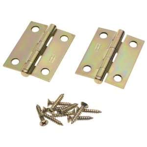  Stanley Hardware 69 0150 2 Cabinet Hinges   Brass Tone 2 