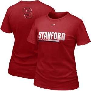  Nike Stanford Cardinal Ladies Practice T shirt   Cardinal 