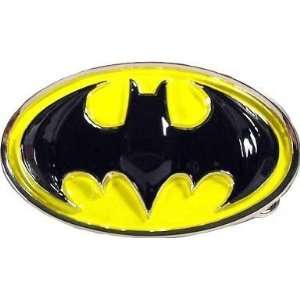 Official 3D BATMAN Logo Belt Buckle YELLOW BLACK Dark Knight original