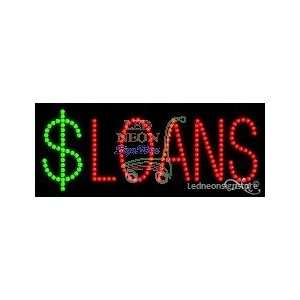  $ Loans LED Business Sign 11 Tall x 27 Wide x 1 Deep 