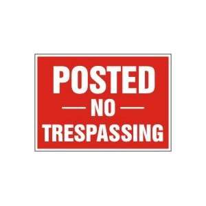   MTMP524 Sign,10x14 In,Posted No Trespassing,PK25