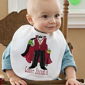  Personalized Halloween Baby Bibs   Vampire Baby