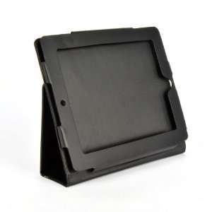  Apple iPad Stand Leather Case Cover Holder Black 
