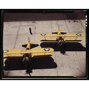  Photo Navy N2S primary land planes at the naval Air Base 