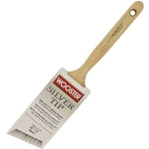Wooster Brush 5221 2 1/2 Silver Tip Angle Sash Paintbrush, 2 1/2 Inch