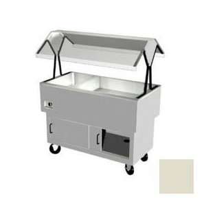   Portable Buffet, 2 Hot, 2 Cold Sections, 240v, 58 3/8L,Natural Almond