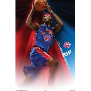  RICHARD RIP HAMILTON POSTER   22 X 34 PISTONS 3881