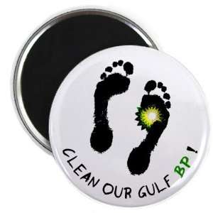  CLEAN UP OUR GULF bp Oil Spill Relief 2.25 inch Fridge 