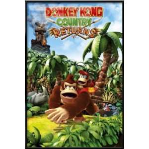  Donkey Kong   Framed Gaming Poster (Donkey Kong Country 