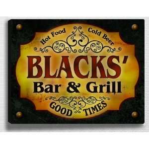  Blackss Bar & Grill 14 x 11 Collectible Stretched 