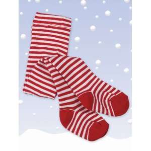   Red & White Striped Tights for Babies & Toddlers Lil Elf Tights Baby