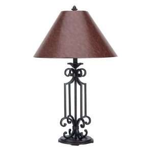  Hand Forged Iron Black Decorative Table Lamp