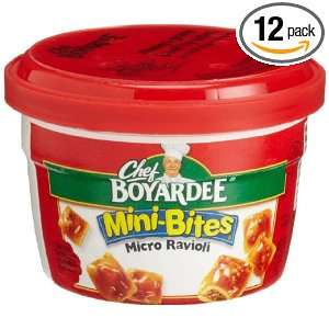 Chef Boyardee Mini Bites Micro Ravioli, 7.5 Ounce Microwavable Bowls 