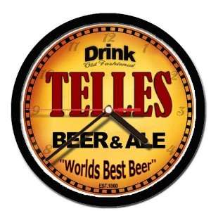  TELLES beer and ale cerveza wall clock 