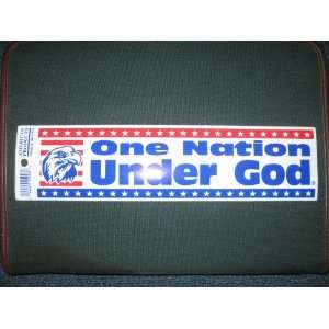  One Nation Under God Bumper Sticker 11x3 Automotive