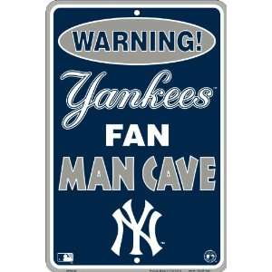  Yankee Fan Man Cave 8 x 12 Metal Sign