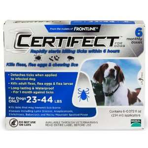  NEW 6 Month CERTIFECT BLUE for Dogs 23 44 lbs Pet 