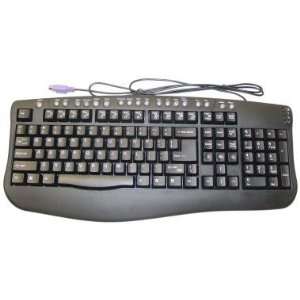  PS/2 Black Entry Level Multimedia keyboard Electronics