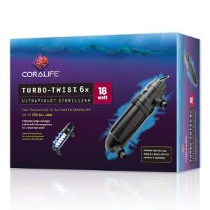  Coralife ENE15601 Turbo Twist 6X UV Sterilizer, 18 Watt 