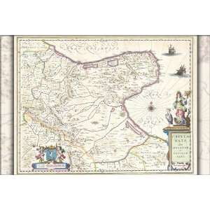  1630 Map of Capitanata, Foggia, Italy   24x36 Poster 