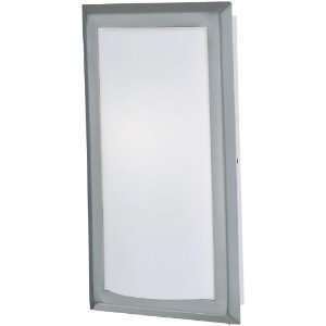 Lite Source LS 16911 Padma Wall Sconce Lite, Polished Steel with White 