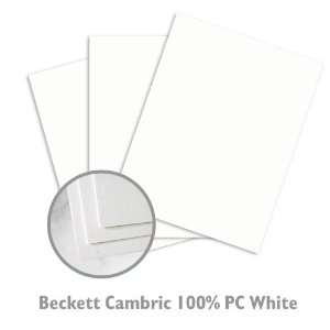  Beckett Cambric 100% PC White Paper   4000/Carton Office 