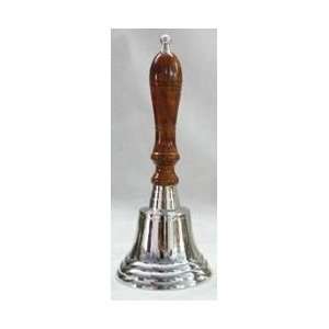  9.5 Chrome Polished Brass Hand Bell 17411N
