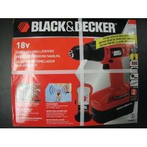  Black & Decker 18 Volt Cordless Drill W/free Stud Sensor 
