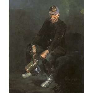   Oil Reproduction   George Benjamin Luks   24 x 30 inches   The Miner