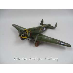  Marx B 26 Bomber 1940s Wind Up Toy Toys & Games