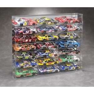 Twenty One Car 1/24th Scale Display Case with Slanted Shelves that is 