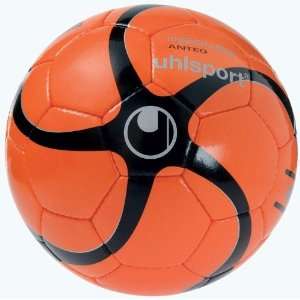 Uhlsport Medusa Anteo Soccer Ball, Orange/Black/Silver, 4  
