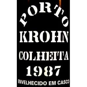  1987 Wiese Krohn Colheita Port 750ml Grocery & Gourmet 