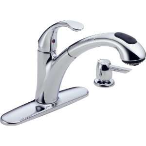 Delta 16929 SD DST Single Handle Pull Out Kitchen Faucet 