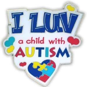  Autism Pin   Luv a child with AUTISM Jewelry
