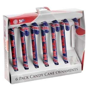  Mississippi 2010 Set of 6 Candy Cane Ornaments