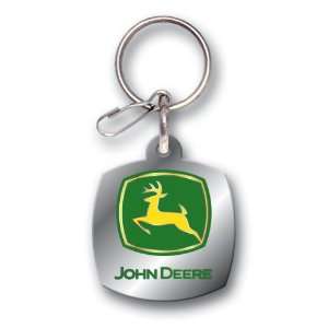  John Deere Logo Enamel Key Chain Automotive