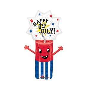  4th of July Patriotic Firecracker 39 Mylar Balloon 
