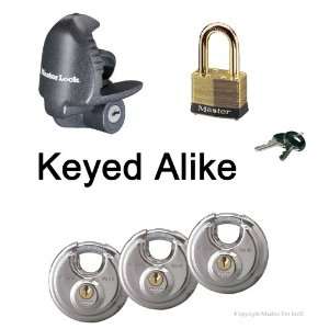  Master Lock   5 Trailer Locks Keyed Alike #5KA 37940 4 