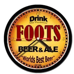  FOOTS beer and ale cerveza wall clock 