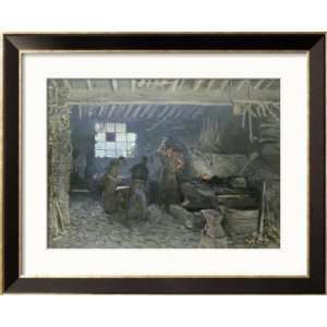  The Forge at Marly Le Roi, Yvelines, 1875 Styles Framed 