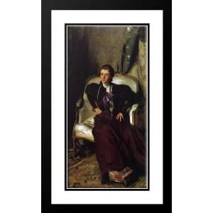 Sargent, John Singer 16x24 Framed and Double Matted Mrs Charles 