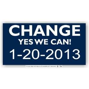  Anti Obama Bumper Sticker Change Yes We Can 2013 