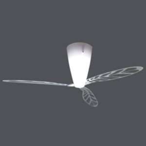 Blow Screenprinted Ceiling Fan with Light by Luceplan  R028036 Blades 