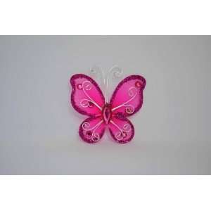  48 pc 2 Butterflies   FUCHSIA 