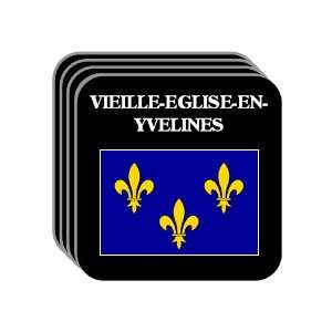   France   VIEILLE EGLISE EN YVELINES Set of 4 Mini Mousepad Coasters